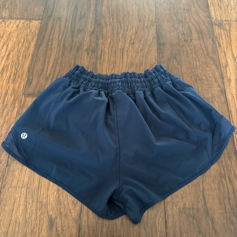 Navy Lululemon Hotty Hot Shorts